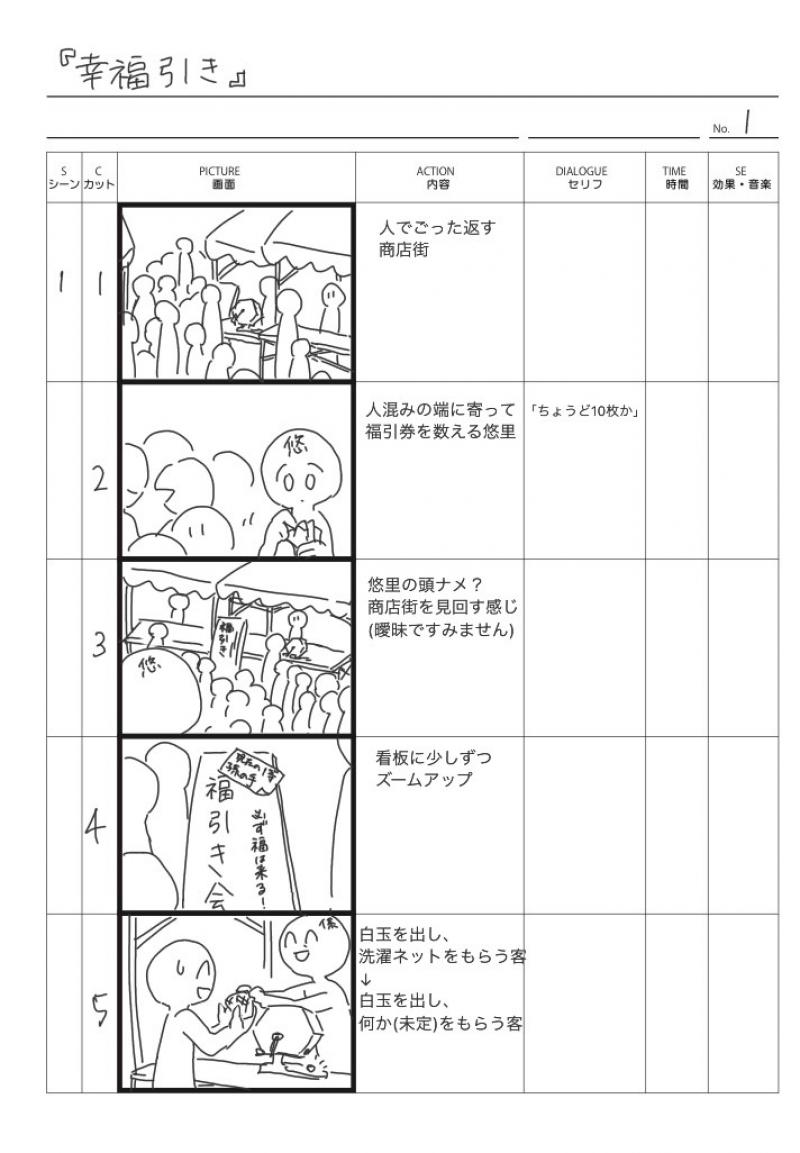 【学部正課課題】「幸福引き」20歳前後の男性キャスト募集11.9〆切