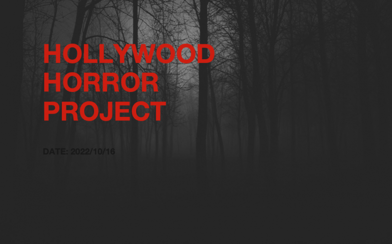 HOLLYWOOD HORROR PROJECT スタッフ募集！