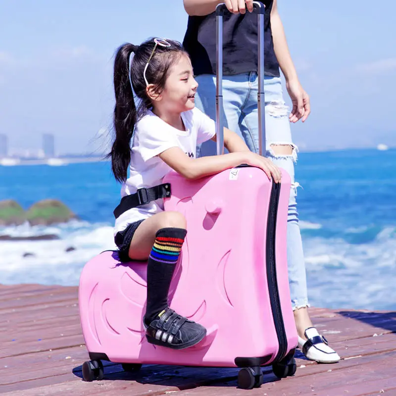 【3歳〜12歳男女】子供が乗れるキャリーケースのキッズモデル
