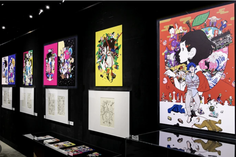 イラストの個展にて、AIデザインスクールの実績者代行インタビュー