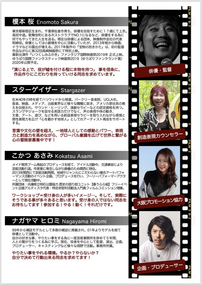 7/27【門真国際映画祭2019  協力ワークショップ 関東・関西つなぐワークショップ開催決定】 サブ画像