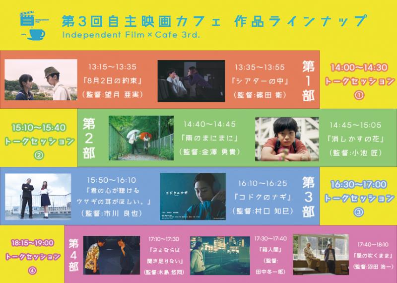 6/26（土）オンライン配信にて「第3回自主映画カフェ」を開催！ サブ画像