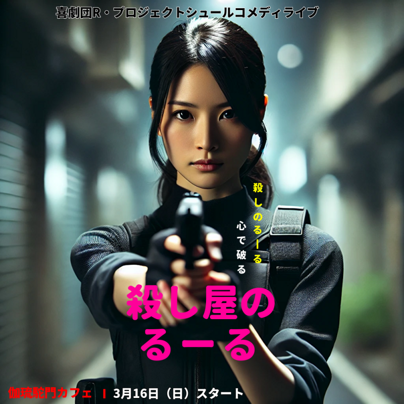 コメディ舞台3月公演「殺し屋のるーる」受付スタッフ募集（喜劇団R・プロジェクト） サブ画像