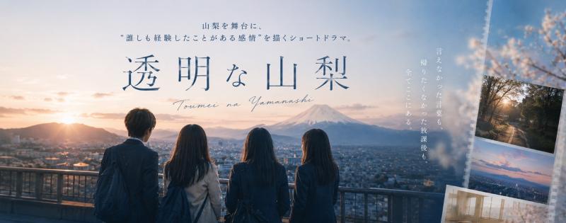 【キャスト募集】山梨発ショートドラマ『透明な山梨』｜青春・恋愛作品出演者募集 サブ画像